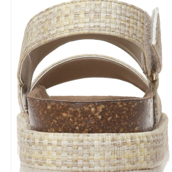 BRAND NEW IN BOX-Max-1 Natural Combo Pierre Dumas Wedge Sandals-SIZE 8 - Picture 2 of 7